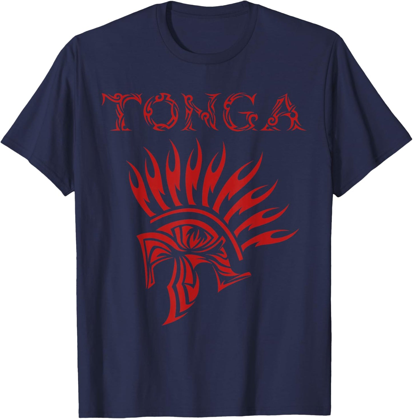 Tonga Tongan Pride Tribal Tattoo T-Shirt - T-Shirt | Navy