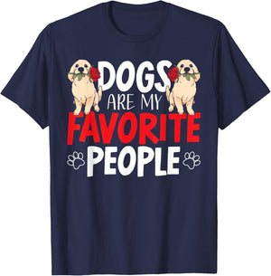 Dogs Are My Favorite People Labrador Retriever Dog Lab Women T-Shirt - T-Shirt | Navy