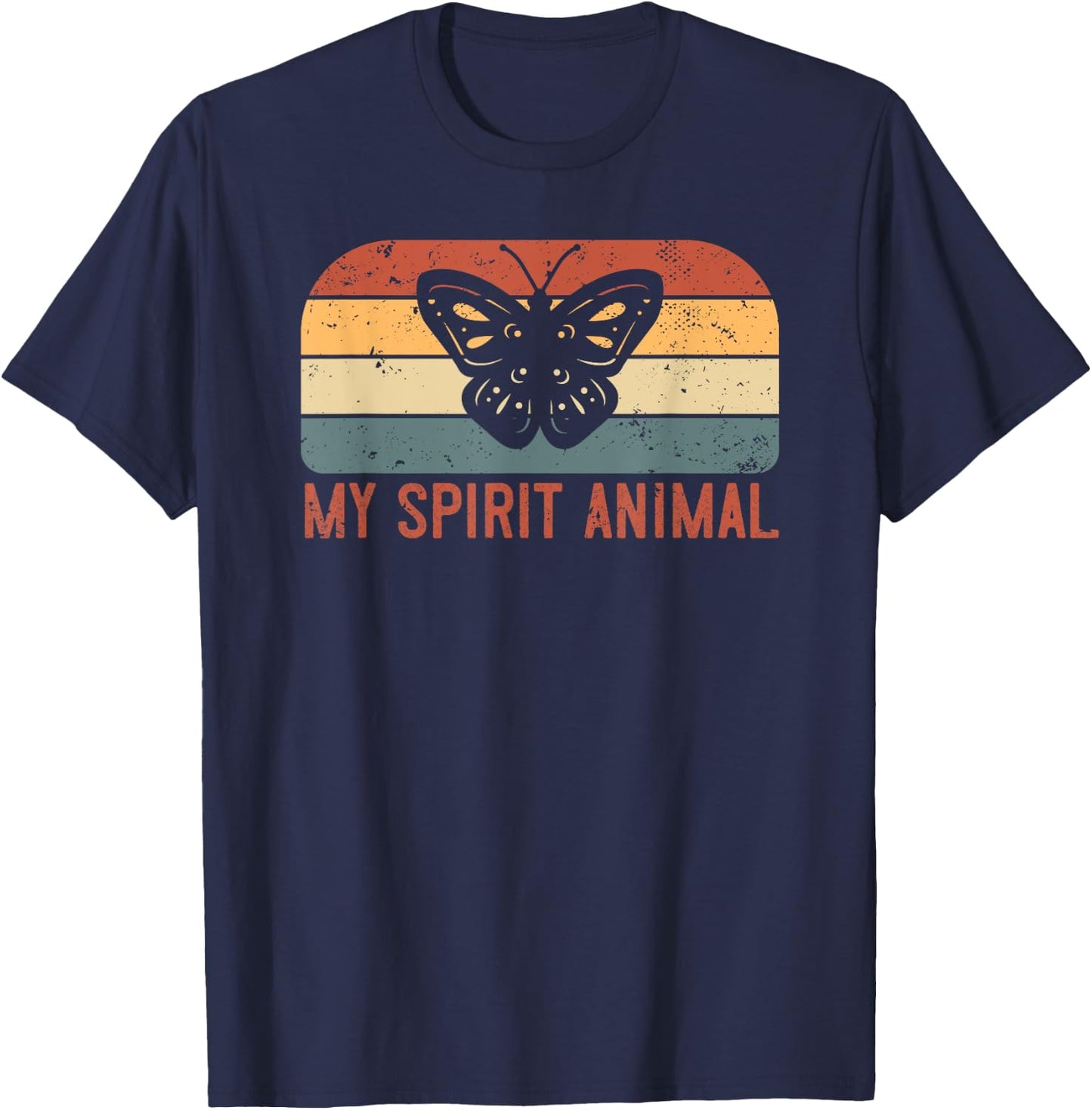 My Spirit Animal Is A Butterfly T-Shirt - T-Shirt | Navy
