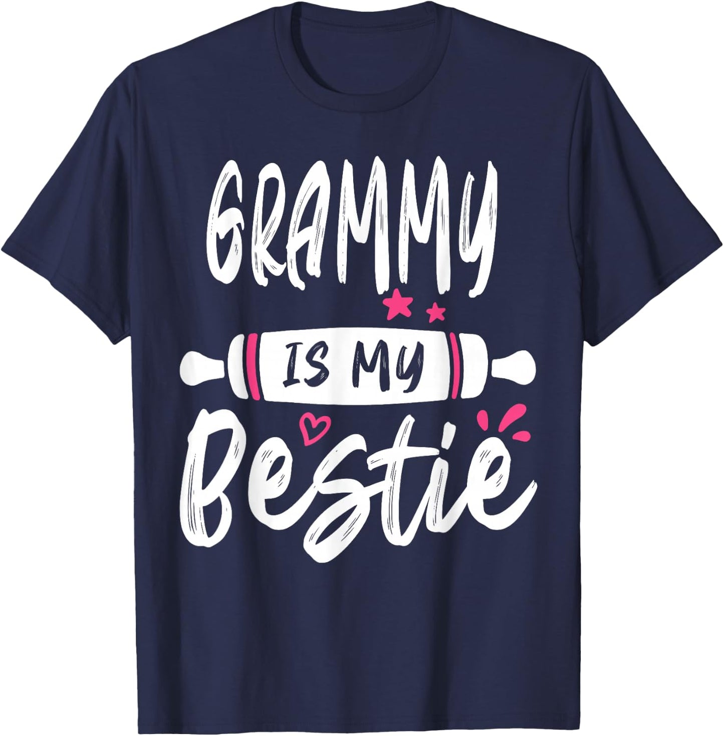 GRAMMY Is My Bestie My Favorite Family Party T-Shirt - T-Shirt | Navy