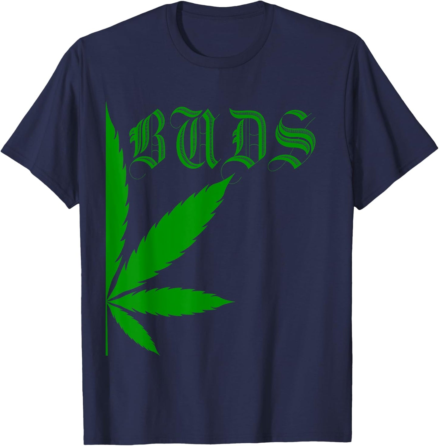 Matching Best Buds Couples Gift BFF Marijuana Leaf Weed T-Shirt - T-Shirt | Navy