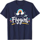 Pilot Girl Flight Attendant Flying Aviation T-Shirt - T-Shirt | Navy