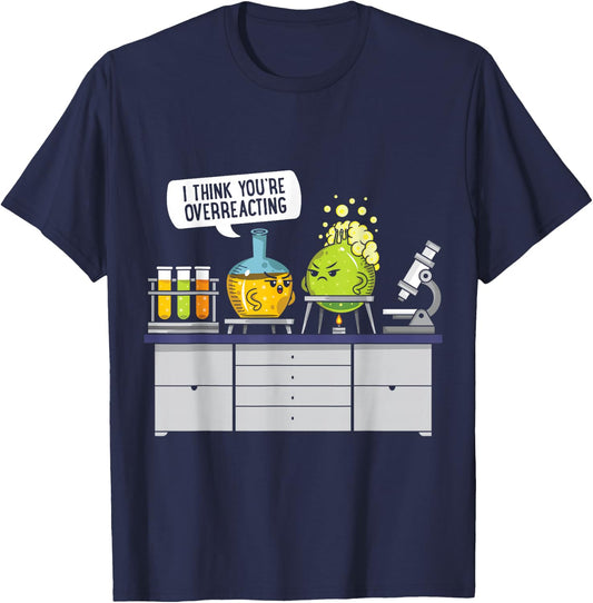 Chemistry Science Chemist Student Test Tube Funny T-Shirt - T-Shirt | Navy