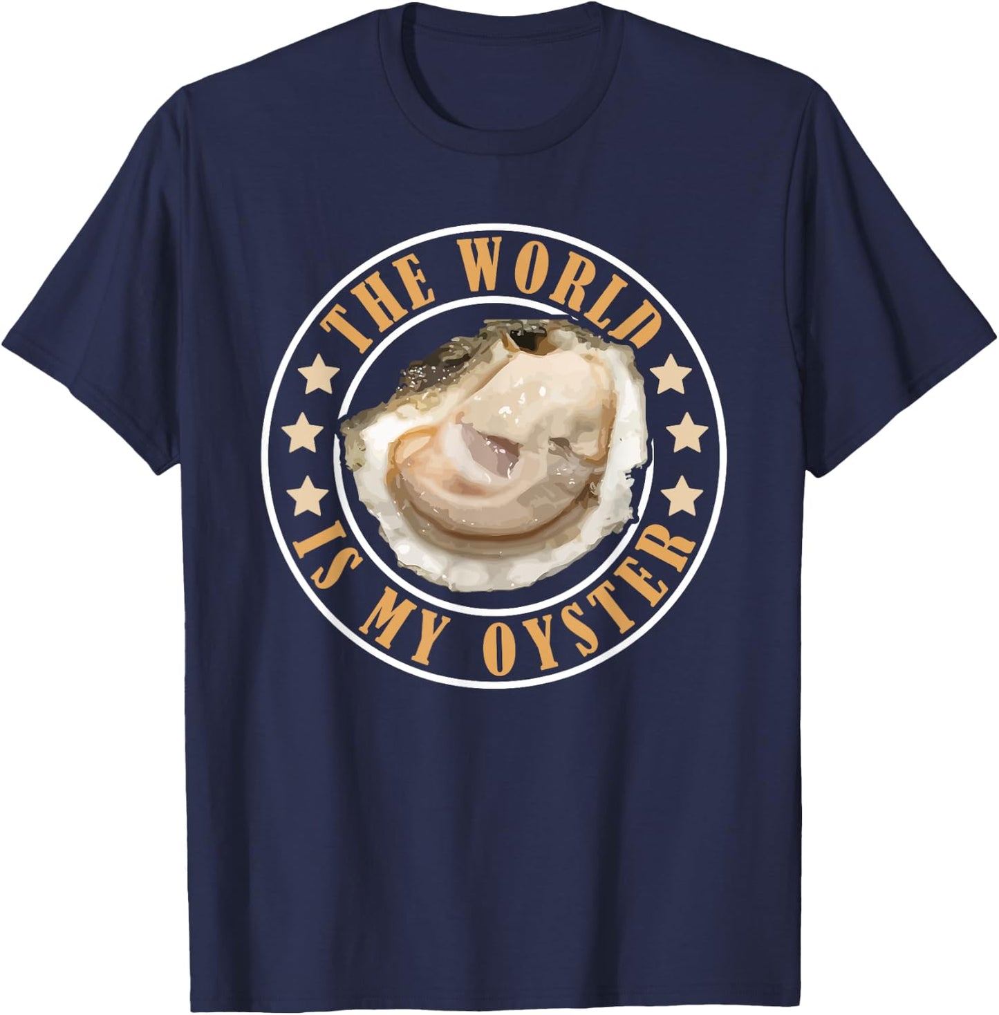 The World is My Oyster T-Shirt - T-Shirt | Navy