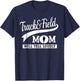 Track and Field Mom Loud Cheer Mom Runner T-Shirt - T-Shirt | Navy