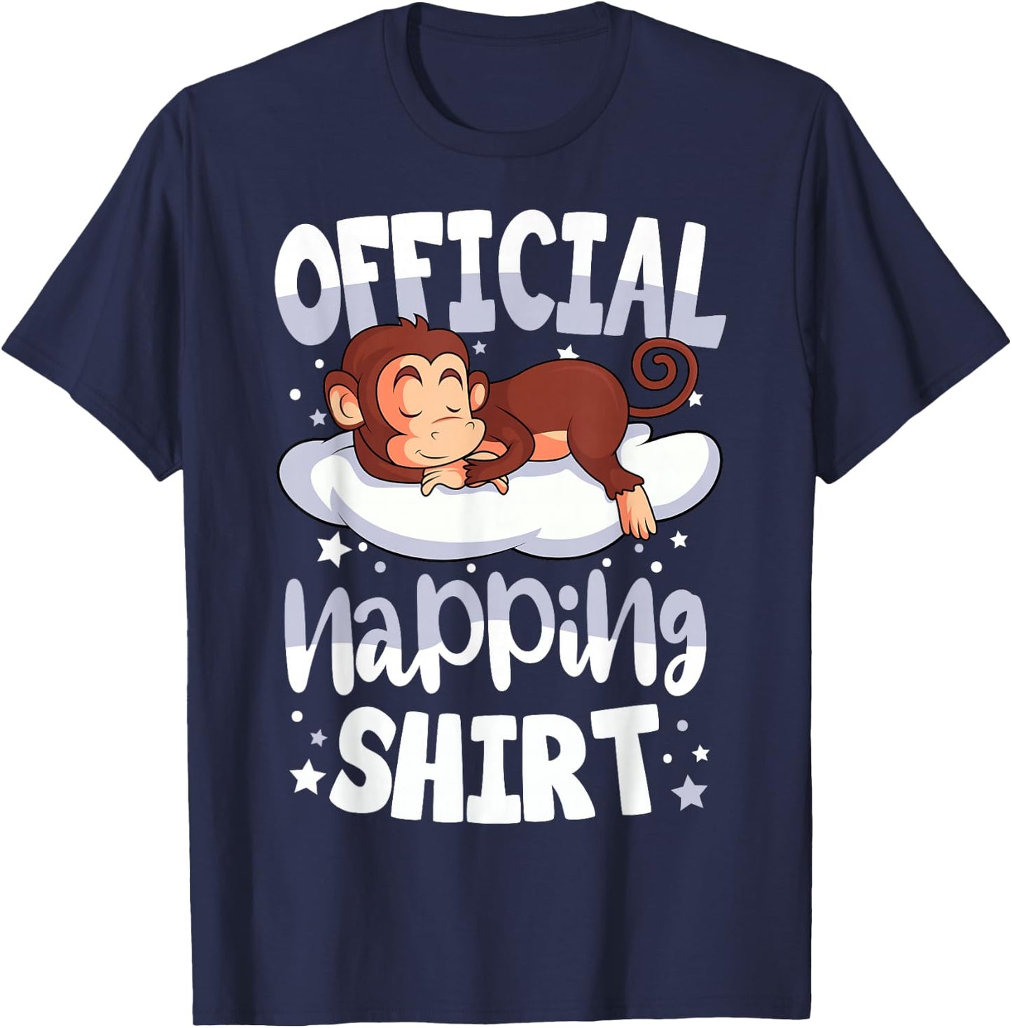 Sleeping Monkey Official Napping T-Shirt - T-Shirt | Navy