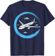 Pilot Aviation Sky Airplane Aircraft Aviatrices Aviator T-Shirt - T-Shirt | Navy
