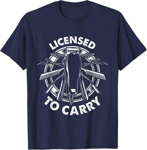 Licensed To Carry - Barber Hairdresser Hair Stylist T-Shirt - T-Shirt | Navy