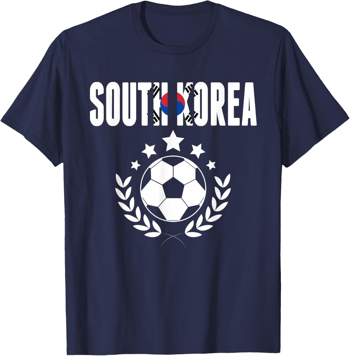 South Korea Soccer Fans Jersey - Korean Flag Football Lovers T-Shirt - T-Shirt | Navy