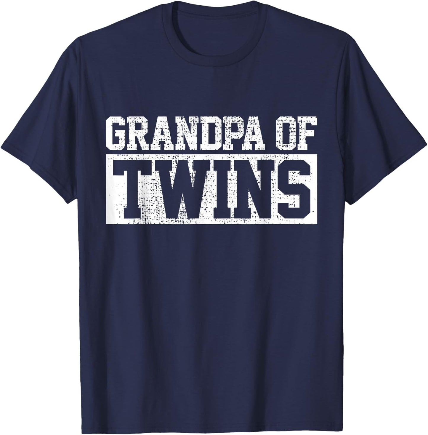Twins Grandpa Grandfather T-Shirt - T-Shirt | Navy