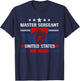 Master Sergeant Retired Air Force Military Retirement T-Shirt - T-Shirt | Navy