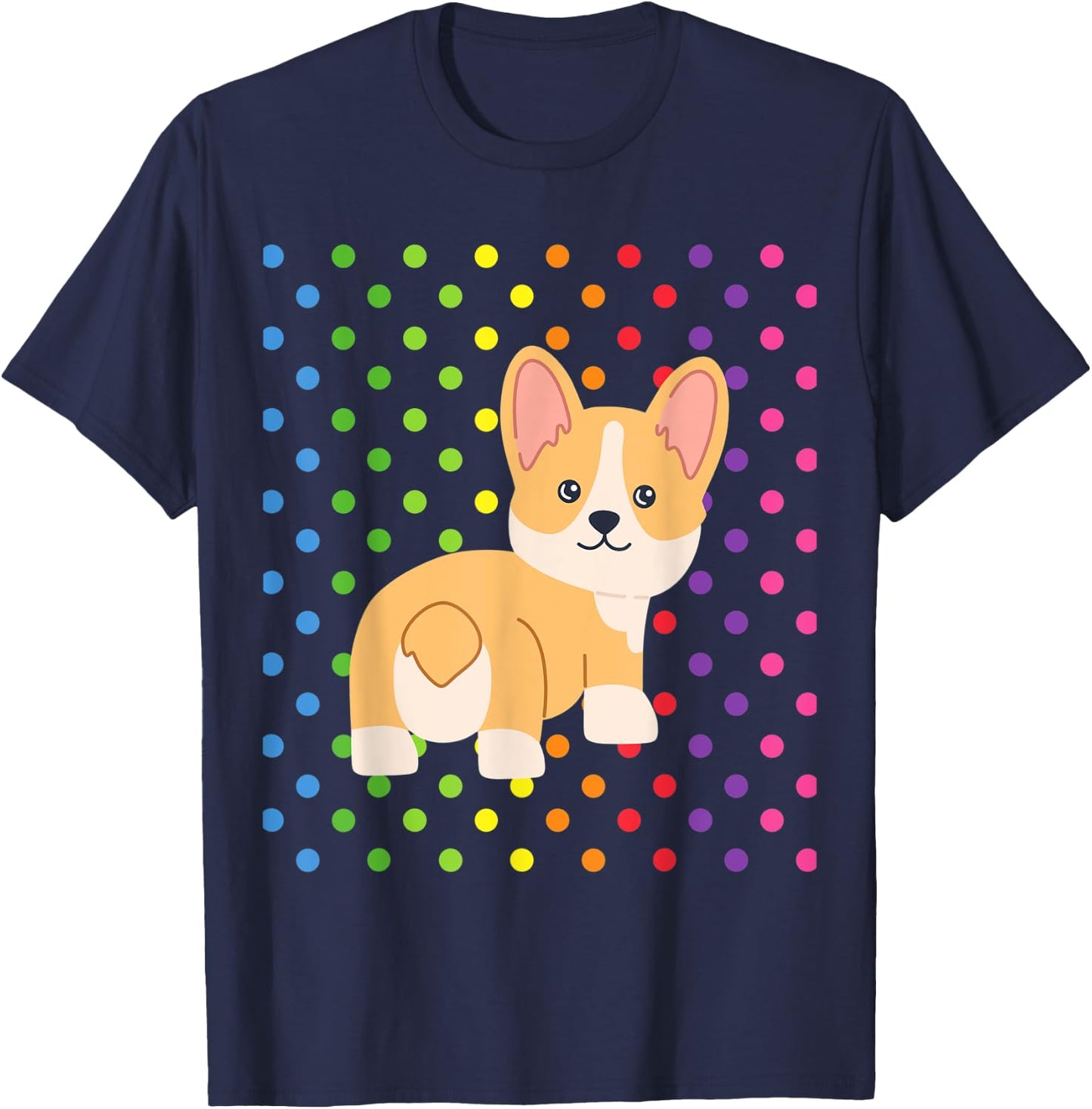 CUTE CORGI Gifts Kawaii Corgi Chibi Corgi Stuff For Girls T-Shirt - T-Shirt | Navy