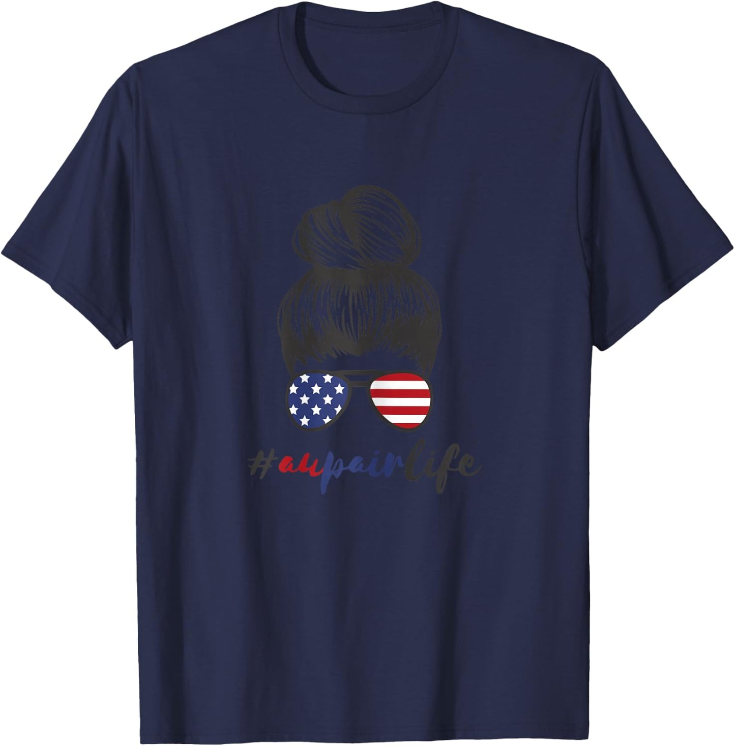 Au Pair America USA Foreign Year #Aupairlife Girls Aupair T-Shirt - T-Shirt | Navy