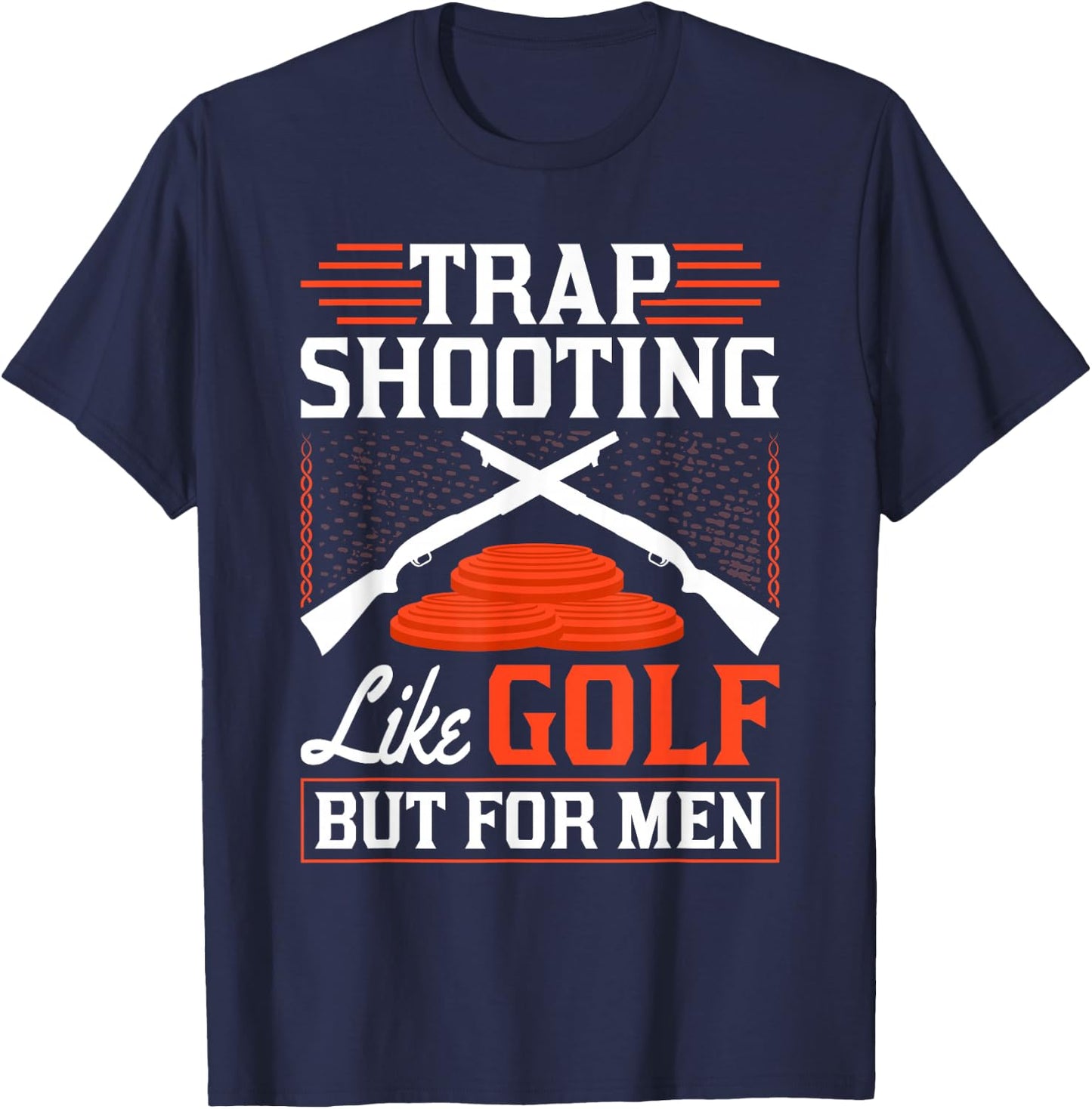 Clay Pigeons Shooting, Skeet Clay Shooting T-Shirt - T-Shirt | Navy