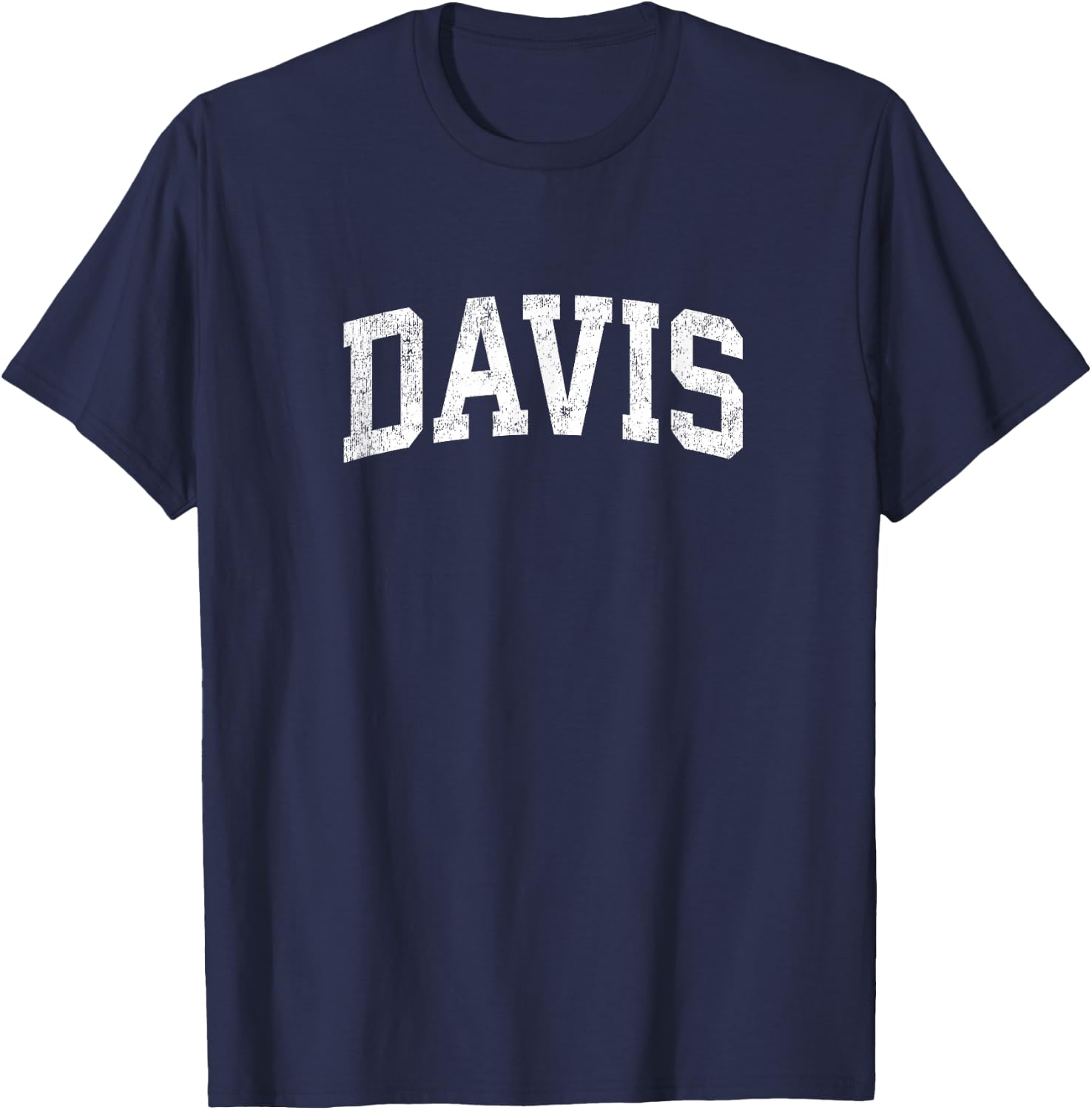 Davis California CA Vintage Athletic Sports Design T-Shirt - T-Shirt | Navy