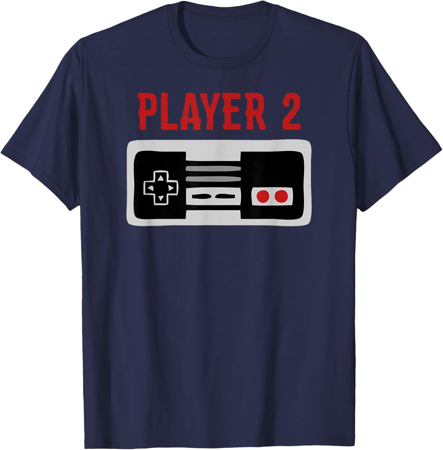 Matching Family Shirt Player 2 Video Game Shirt T-Shirt - T-Shirt | Navy