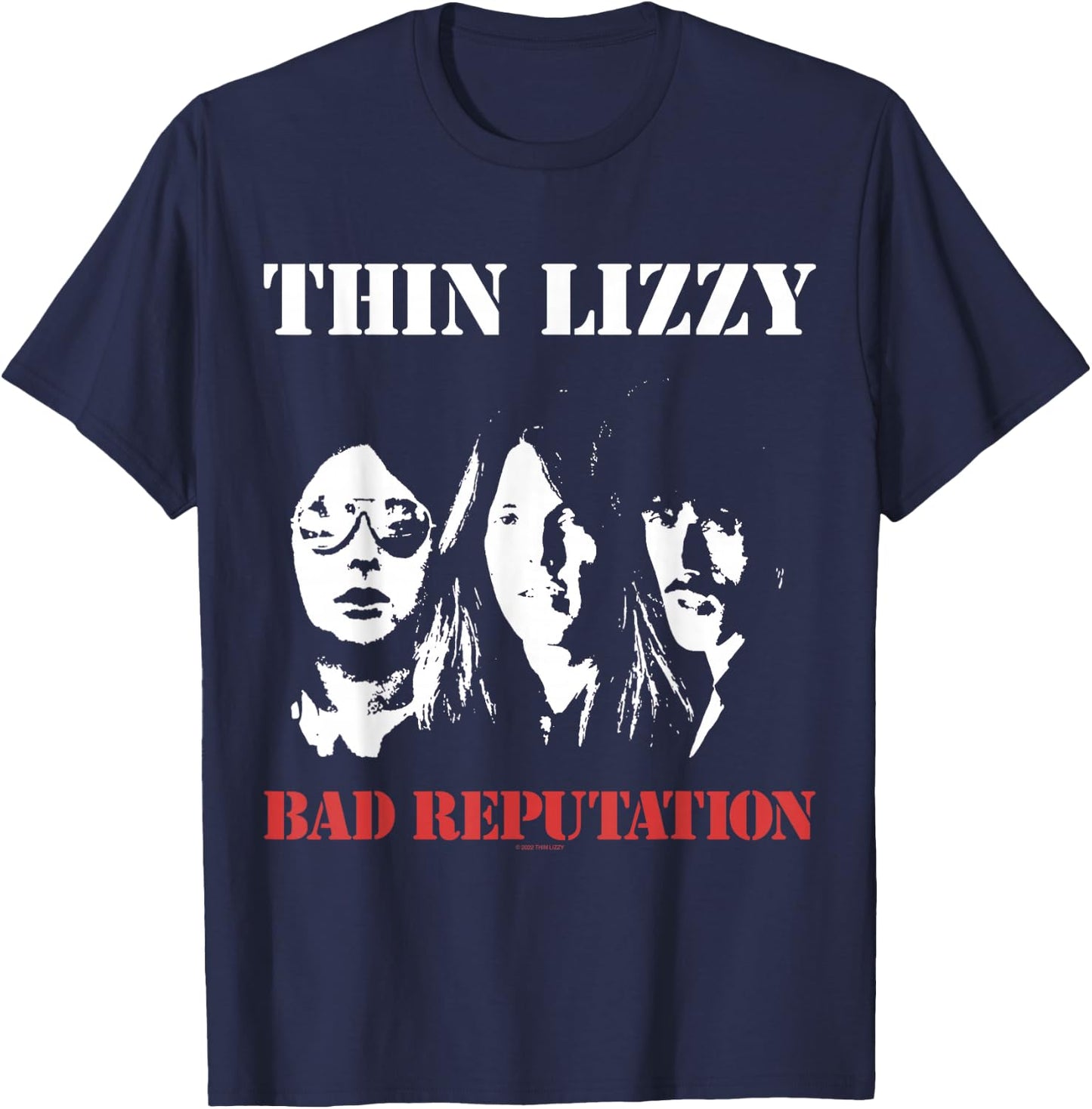Thin Lizzy – Bad Reputation T-Shirt - T-Shirt | Navy