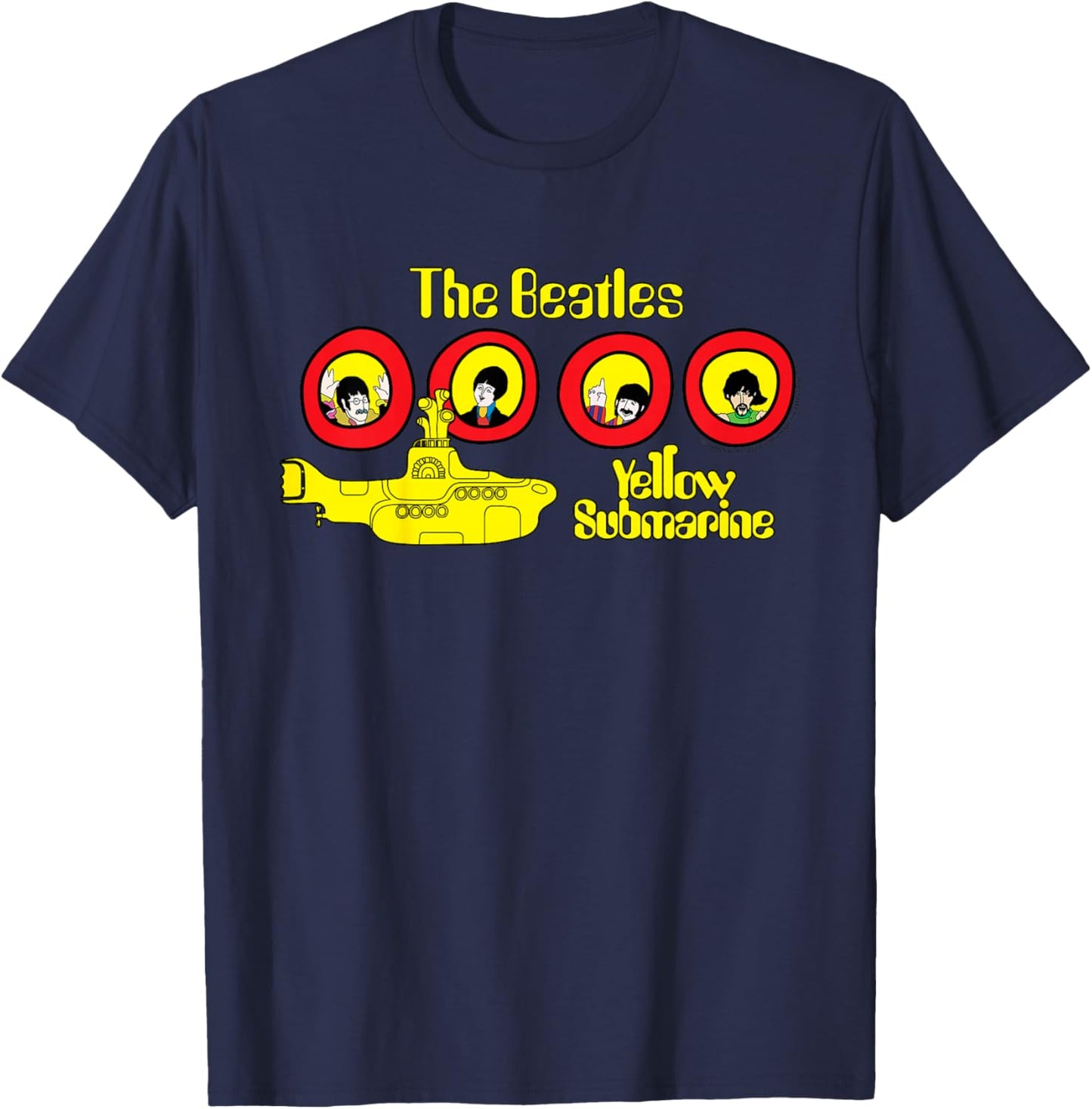 The Beatles - Yellow Submarine T-Shirt - T-Shirt | Navy