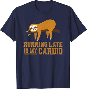 Funny Sleepy Sloth Animal Gift Sleep T-Shirt - T-Shirt | Navy