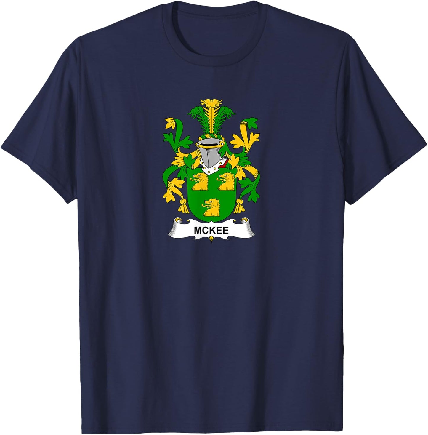 McKee Coat of Arms - Family Crest Shirt T-Shirt - T-Shirt | Navy