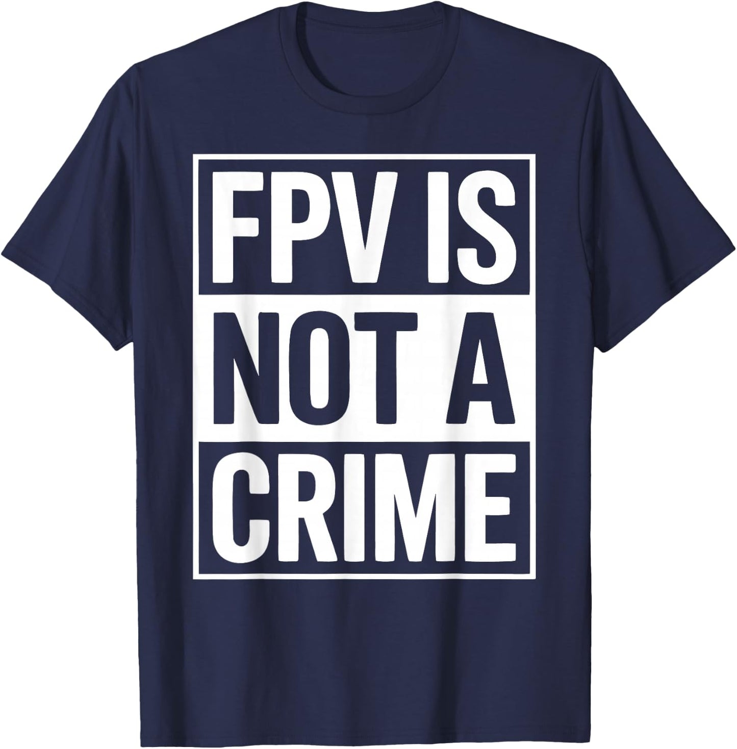 FPV Drone Racer Quadcopter Pilot Drone Racing T-Shirt - T-Shirt | Navy
