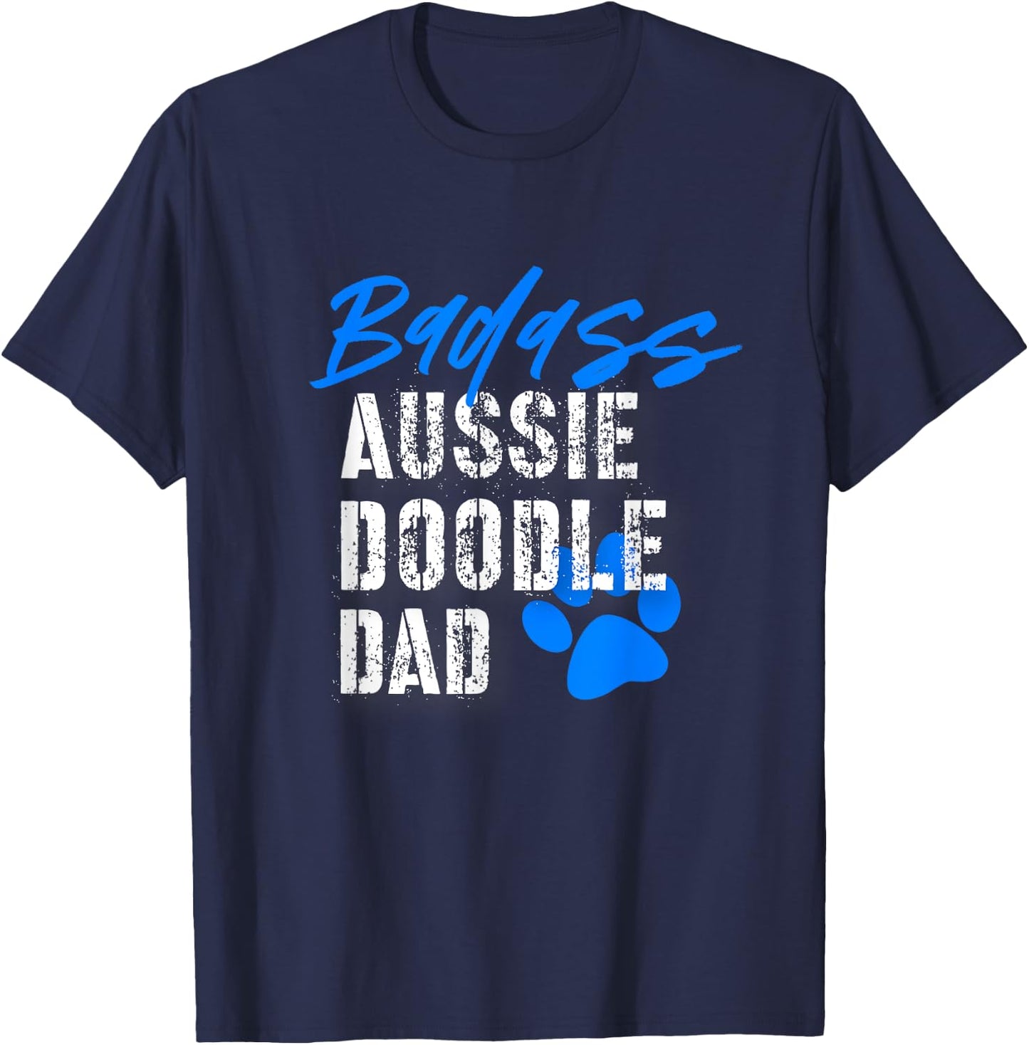 Aussiedoodle Dad T Doodle Dad T-Shirt - T-Shirt | Navy