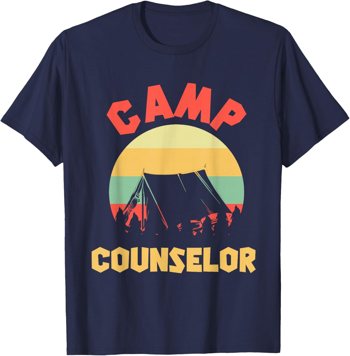 Summer Camp Counselor Director Camper T-Shirt - T-Shirt | Navy