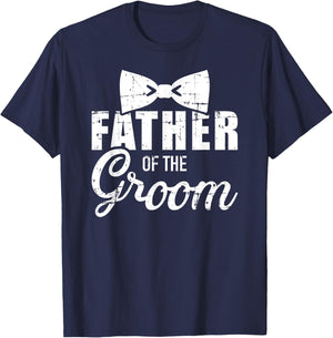 Father Dad Groom Wedding Stag Night T-Shirt - T-Shirt | Navy