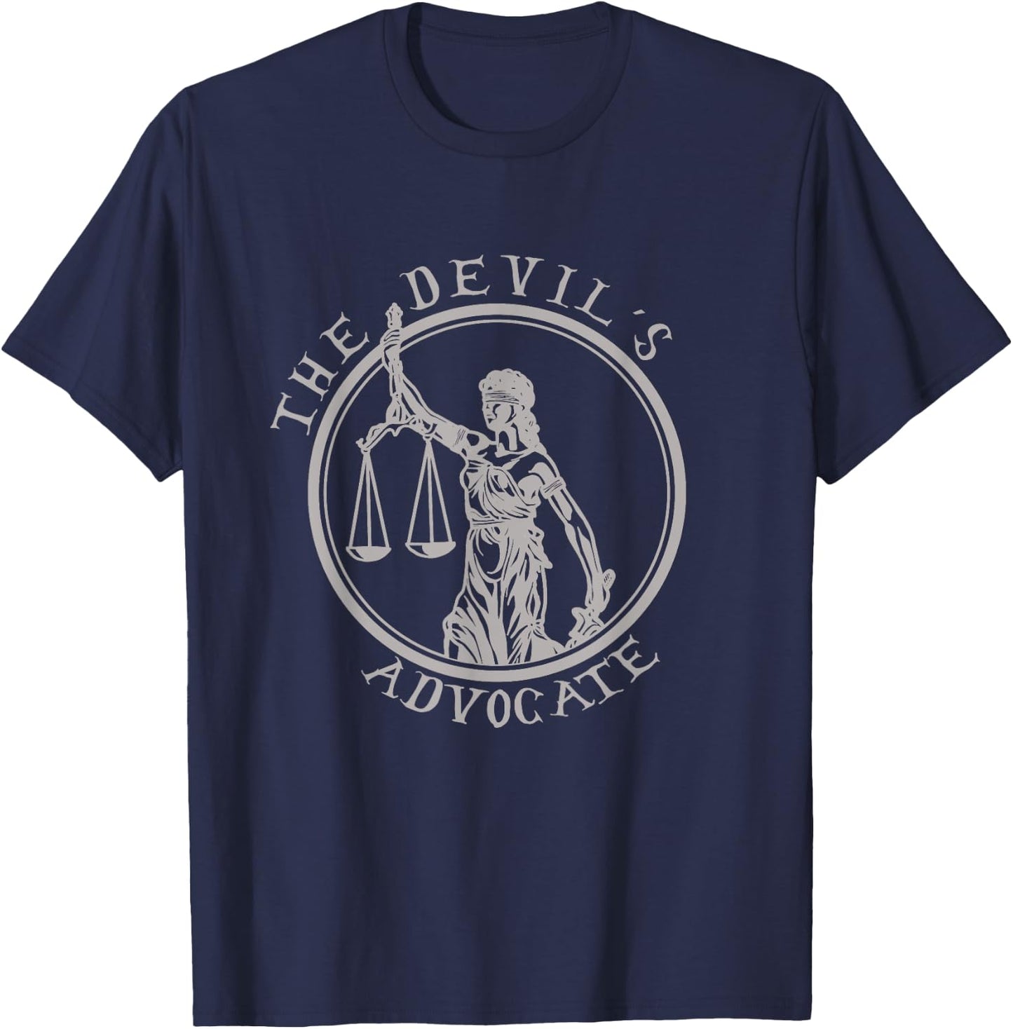 Devil´s Advocate Halloween Design for Law Students & Lawyers T-Shirt - T-Shirt | Navy