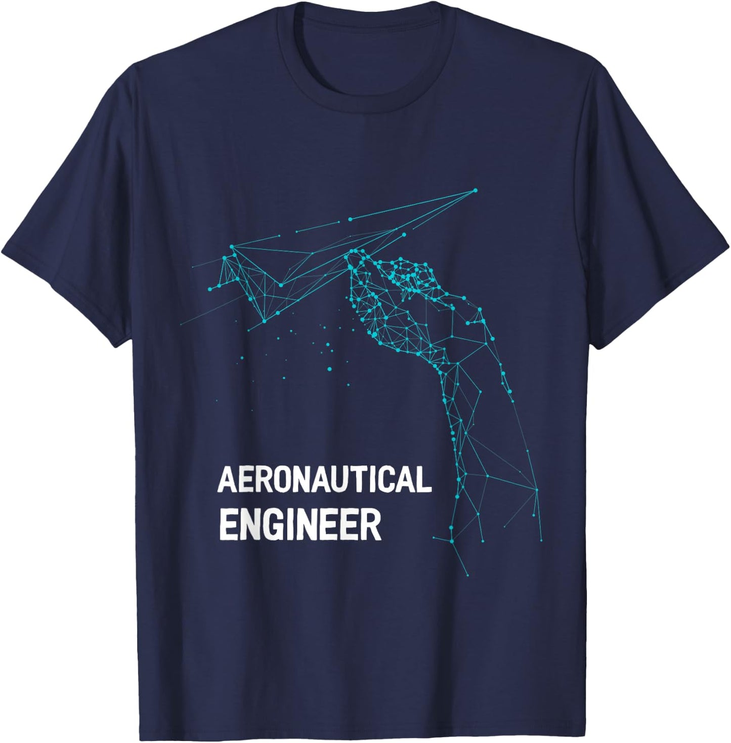 Funny Aeronautical Engineer Gifts Paper Airplane - -Adults - Black - Small - Short Sleeve - - Modern Humorous - Aeronautical Engineering Enthusiasts, Gift Givers T-Shirt - T-Shirt | Navy