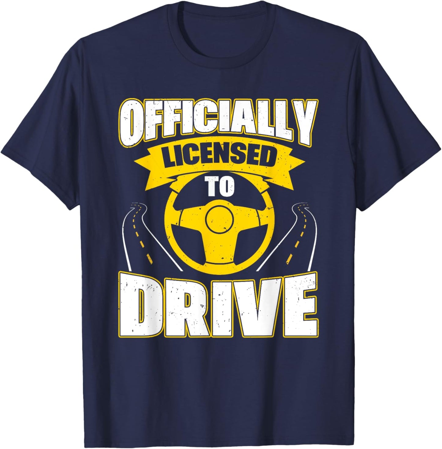 Passed Drivers Test New Driving License Congratulations Teen T-Shirt - T-Shirt | Navy
