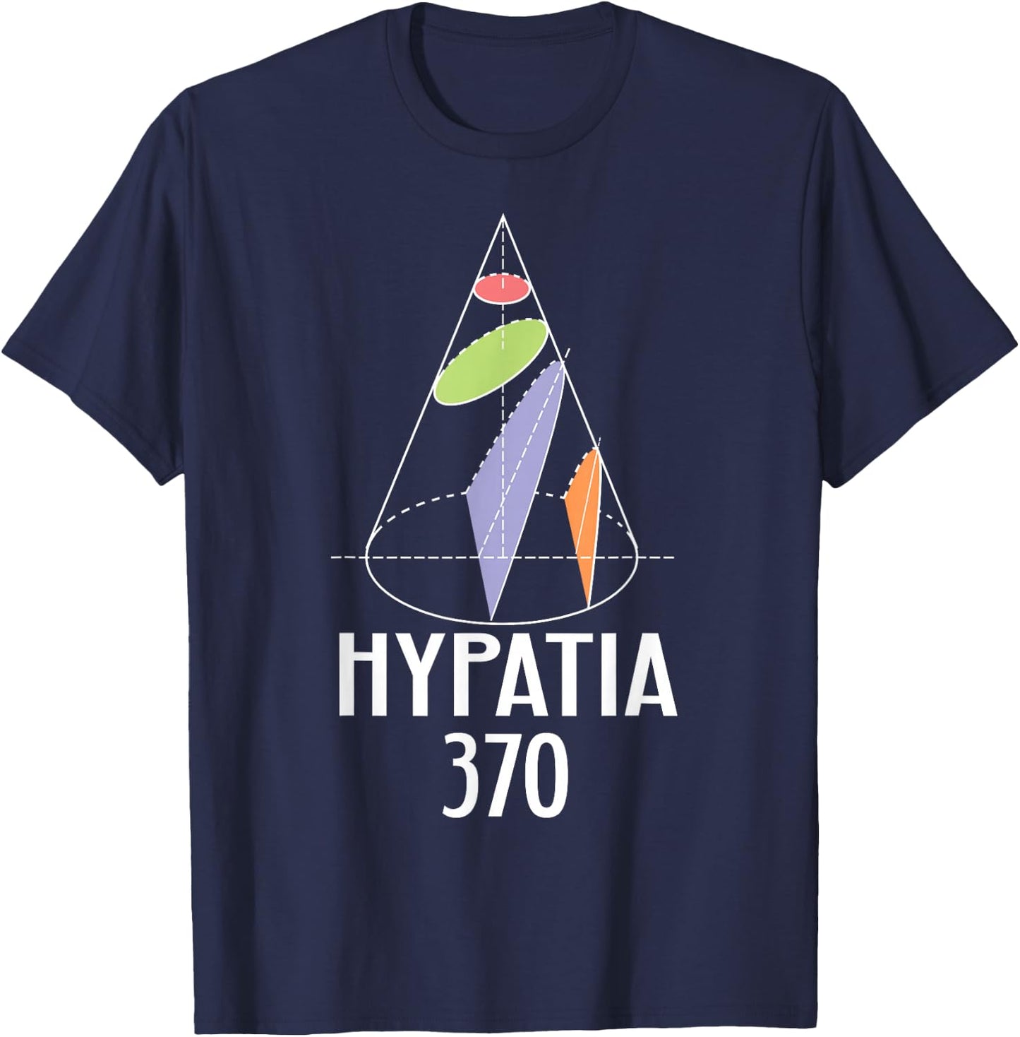 Hypatia Math Women Scientist Diagram Greek Gift T-Shirt - T-Shirt | Navy