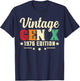 Vintage Gen X 1976 Edition Birthday T-Shirt - T-Shirt | Navy