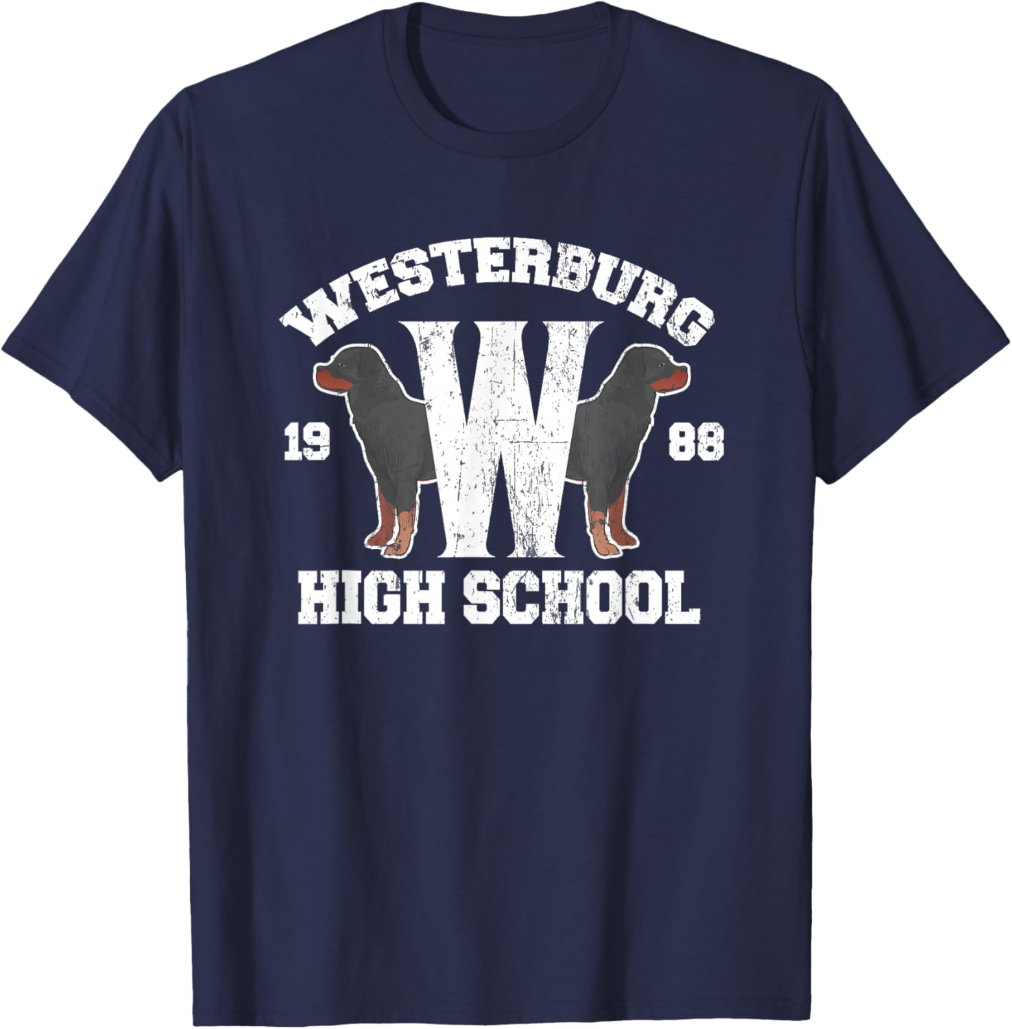 Westerburg High School 1988 T-Shirt - T-Shirt | Navy