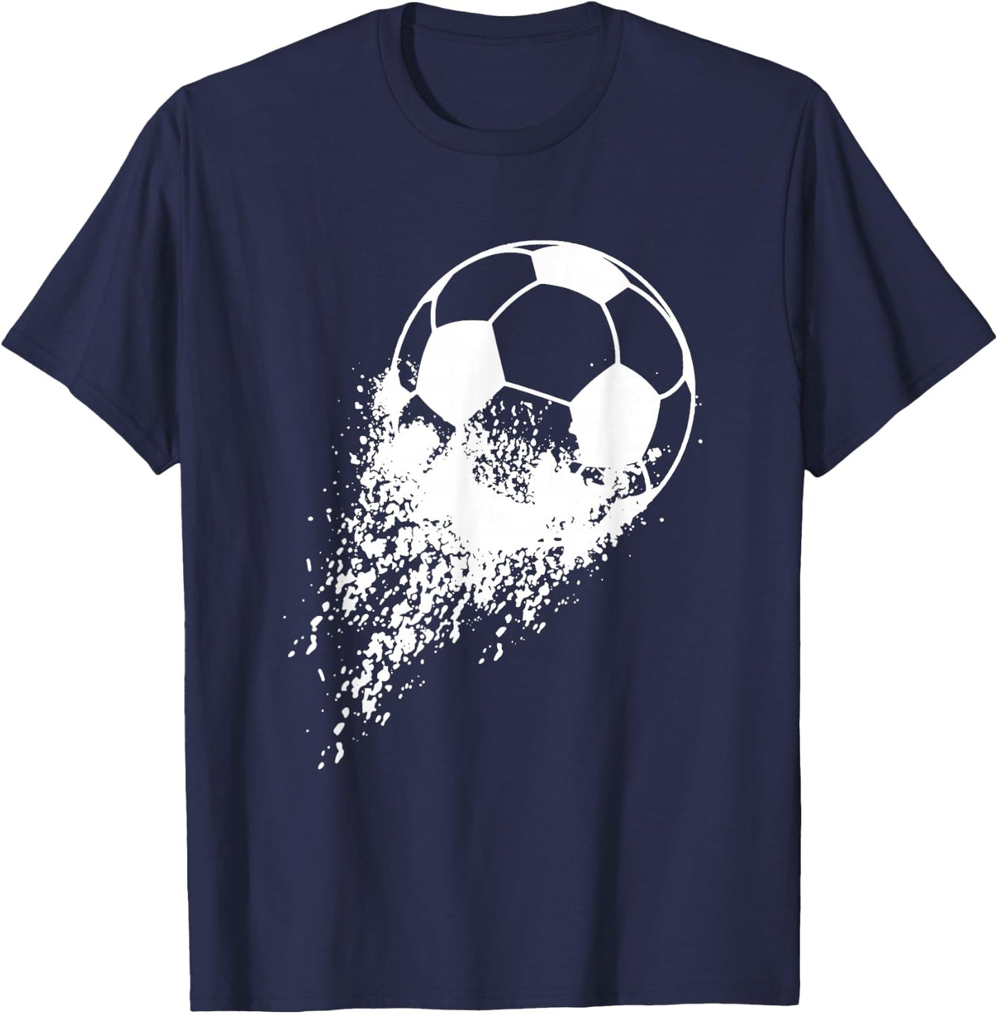 Soccer Player Sports Vintage Men Boys Soccer Ball T-Shirt - T-Shirt | Navy