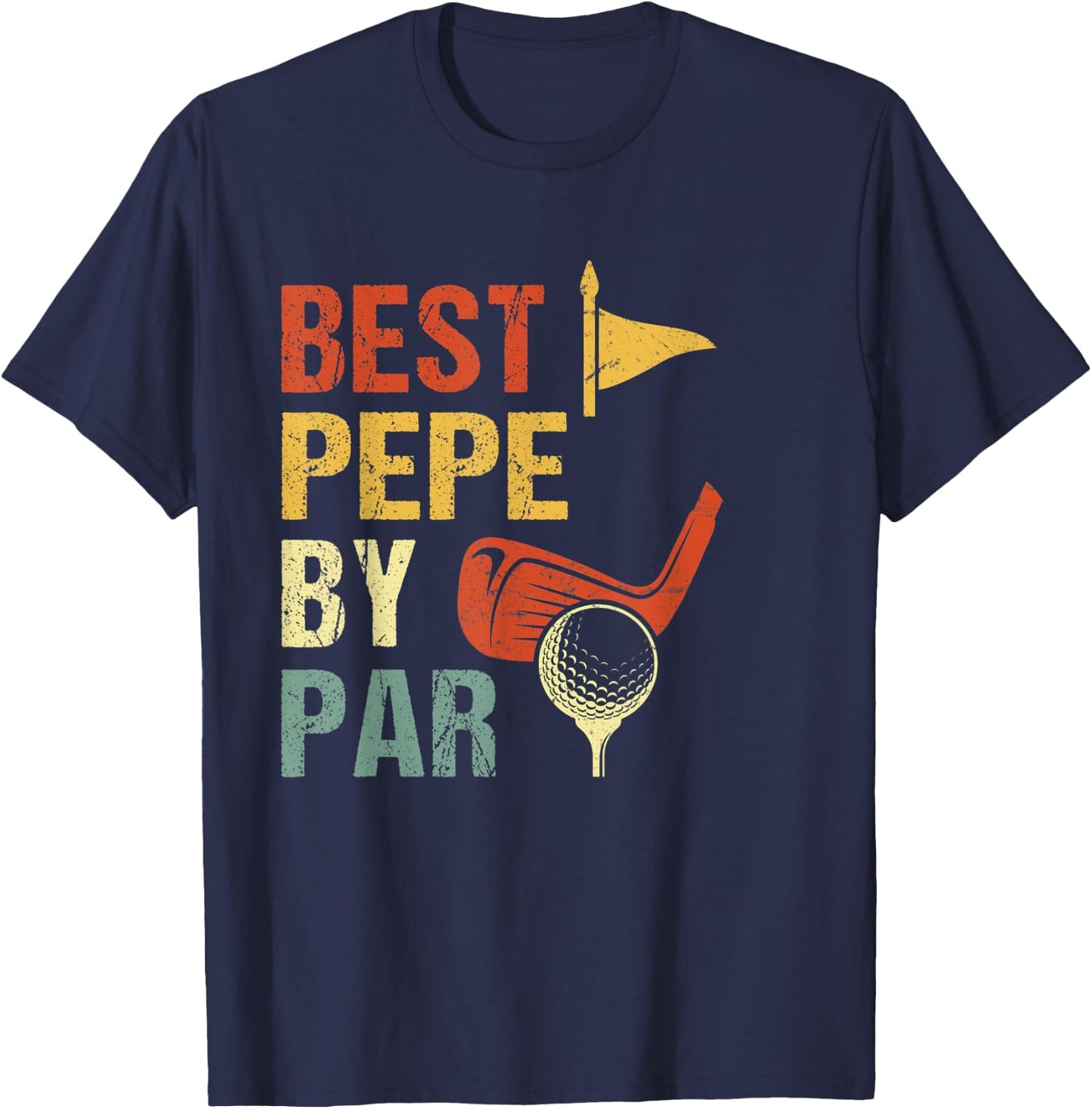 Best Pepe By Par Father's Day Golf T-Shirt - T-Shirt | Navy
