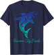 Panama City Beach FL Shark Scuba Diving Surfer Florida Surf T-Shirt - T-Shirt | Navy