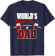 World's Strongest Dad Novelty for Fathers Day T-Shirt - T-Shirt | Navy