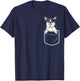 Corgi In Your Front Pocket Funny Dog Lover Men Women Gifts T-Shirt - T-Shirt | Navy