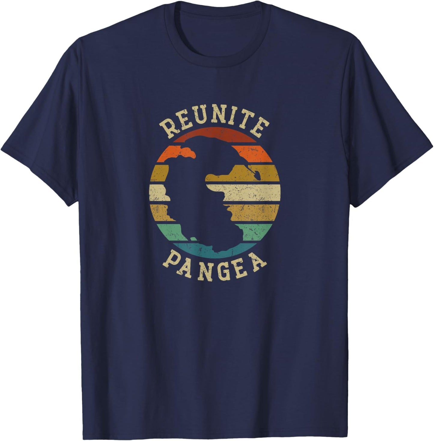 Reunite Pangea - Funny Humor T-Shirt - T-Shirt | Navy