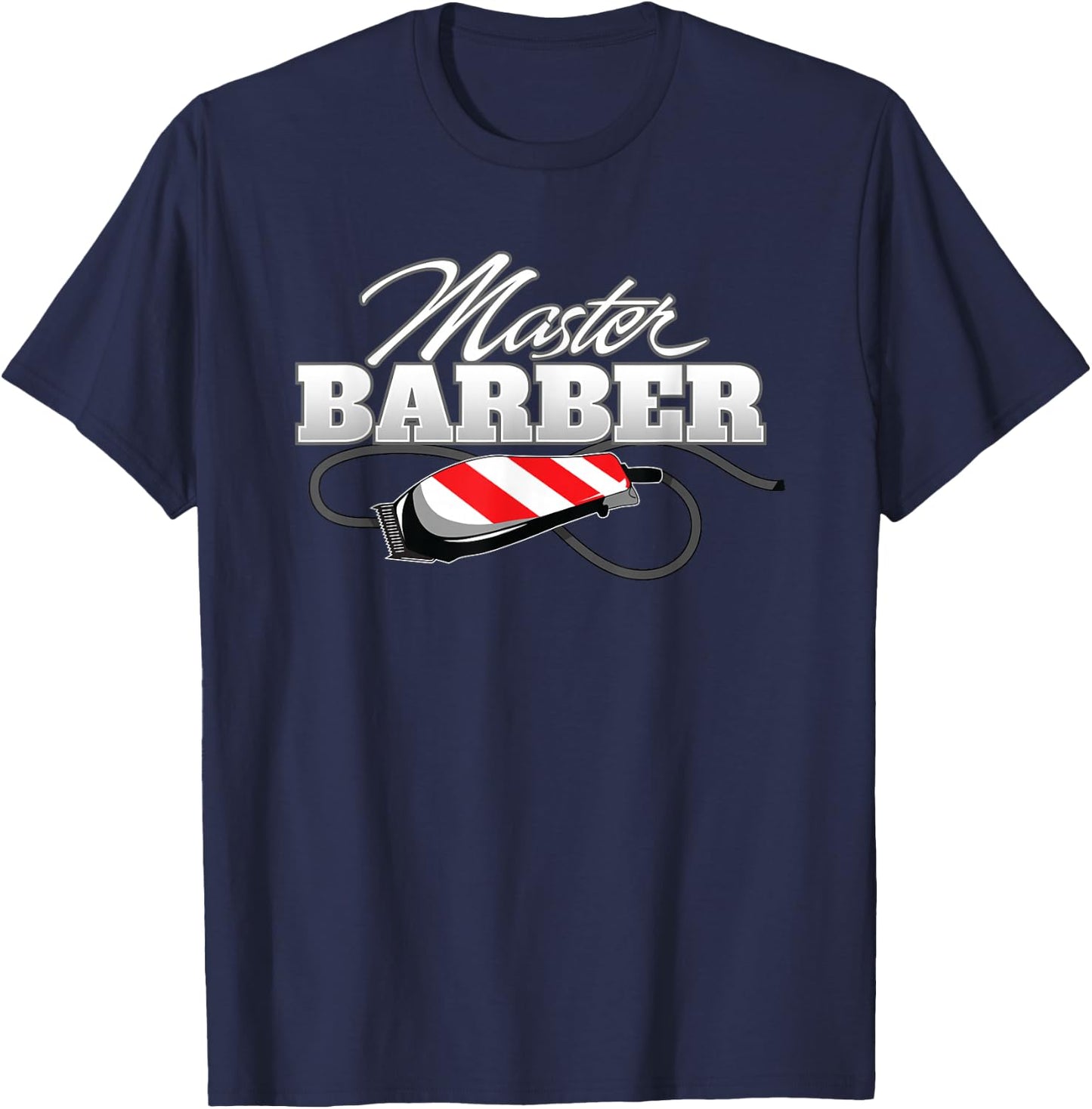 Master Barber Barbershop Haircut T-Shirt - T-Shirt | Navy