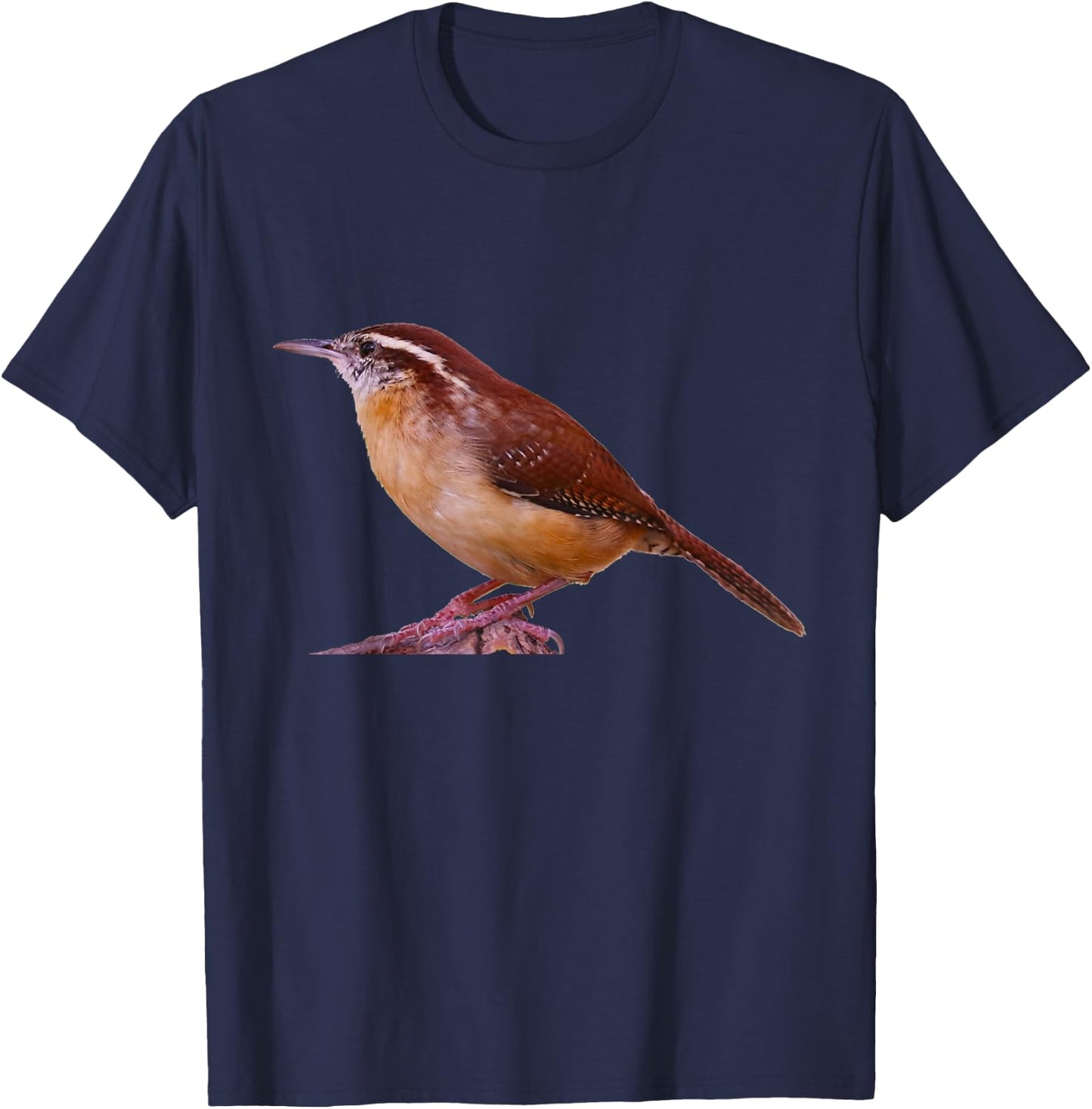 Carolina Wren Bird Ornithology T-Shirt - T-Shirt | Navy