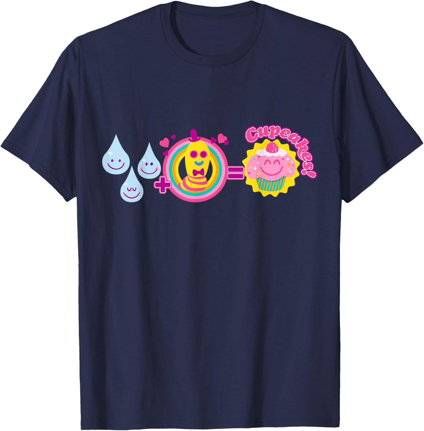 DreamWorks' Trolls Mr. Dinkles and Cupcakes T-Shirt - T-Shirt | Navy