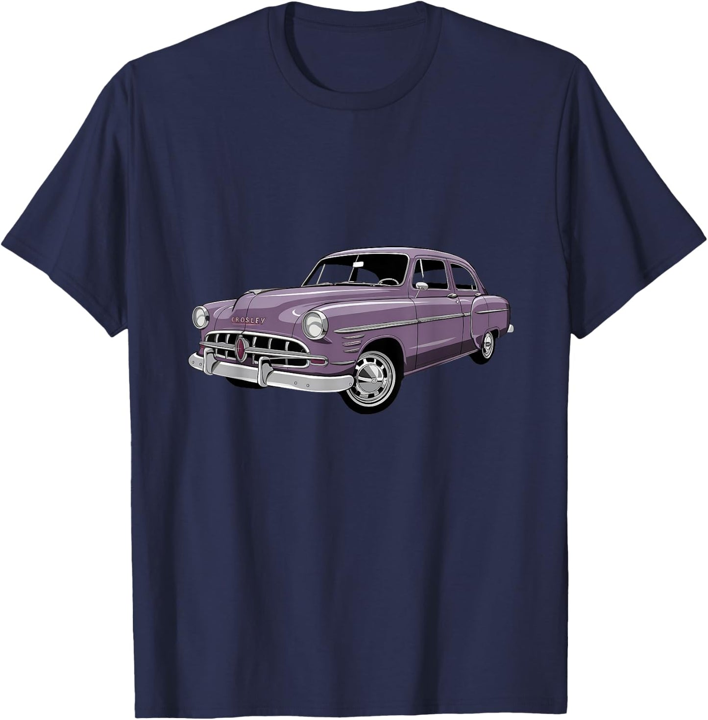 Crosley Catalog Classic Car Enthusiast Vintage Style T-Shirt - T-Shirt | Navy