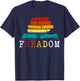 Freadom - Read Banned Books - Reader - Bookworm T-Shirt - T-Shirt | Navy