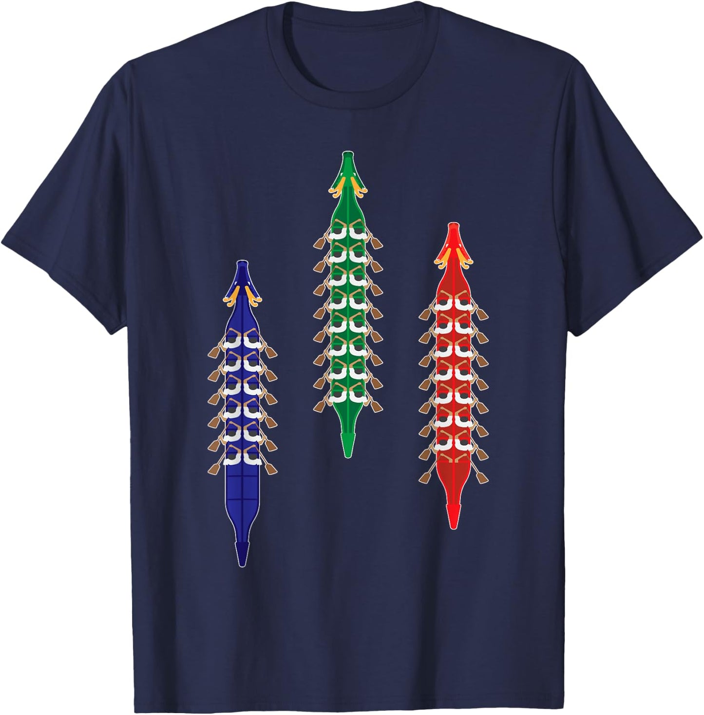 Dragon Boat Racing Race Competition Paddling Men Women Kids T-Shirt - T-Shirt | Navy