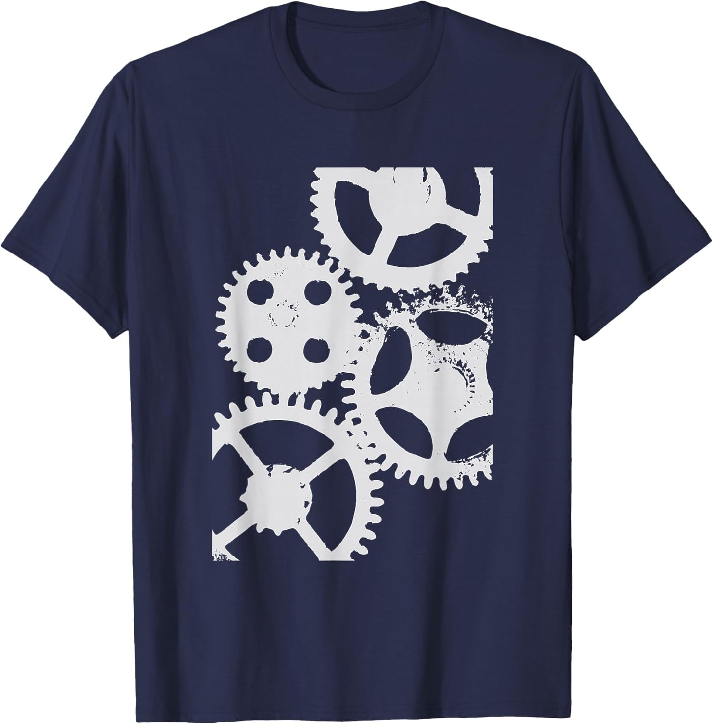 Grinding Gears, Steampunk Clockwork Watch Cogs & Gears T-Shirt - T-Shirt | Navy