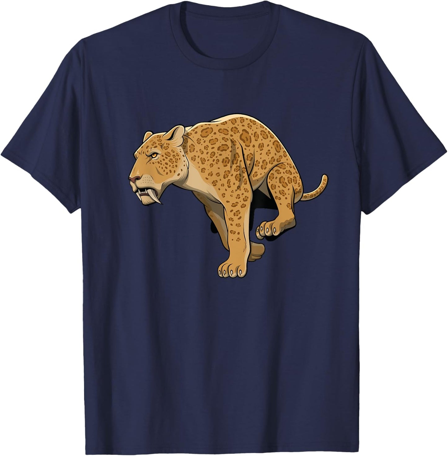Sabertooth Tiger I Smilodon I Kids Sabertooth T-Shirt - T-Shirt | Navy