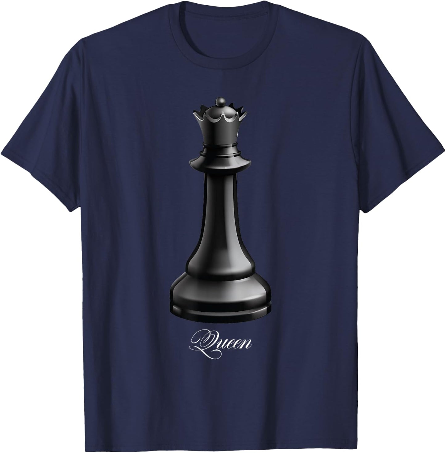 Queen Chess Piece Costume Chess Lover Chess Club T-Shirt - T-Shirt | Navy