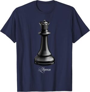 Queen Chess Piece Costume Chess Lover Chess Club T-Shirt - T-Shirt | Navy